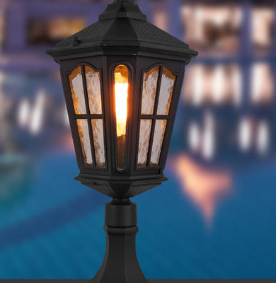 托喀依乡柱头灯