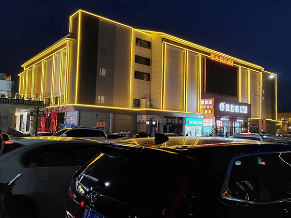 托喀依乡楼体亮化