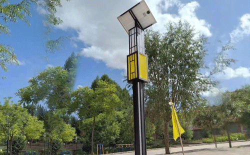 托喀依乡智慧路灯安装